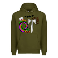 Army Green ot Premium Hoodie - CowhideDigitalArt
