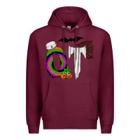 Burgundy ot Premium Hoodie - CowhideDigitalArt