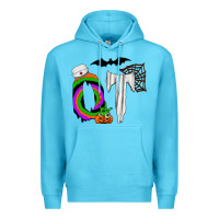 Ocean Blue ot Premium Hoodie - CowhideDigitalArt
