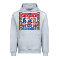 Heather Grey all american gnomes Urban Hoodie - HRA Design Shop