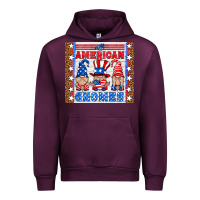 Mauve Wine all american gnomes Urban Hoodie - HRA Design Shop