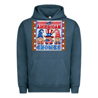 Pigment Midnight Navy all american gnomes Urban Hoodie - HRA Design Shop