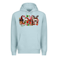 Blue Mist christmas afro gnomies Premium Hoodie - FaDigitalArtStudio