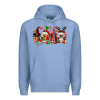 Colony Blue christmas afro gnomies Premium Hoodie - FaDigitalArtStudio