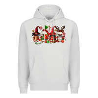 Dove Grey christmas afro gnomies Premium Hoodie - FaDigitalArtStudio