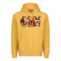Mustard christmas afro gnomies Premium Hoodie - FaDigitalArtStudio