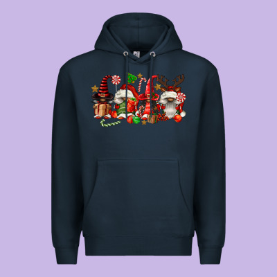 Christmas Afro Gnomies Premium Hoodie Designed By Fadigitalartstudio