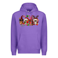 Purple christmas afro gnomies Premium Hoodie - FaDigitalArtStudio