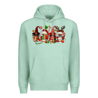 Seafoam christmas afro gnomies Premium Hoodie - FaDigitalArtStudio