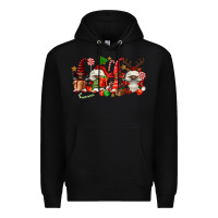 Black christmas afro gnomies Premium Hoodie - FaDigitalArtStudio