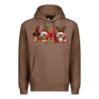 Chestnut christmas afro gnomies Premium Hoodie - FaDigitalArtStudio