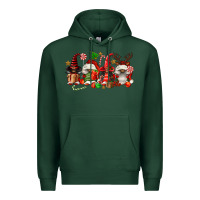 Sports Green christmas afro gnomies Premium Hoodie - FaDigitalArtStudio