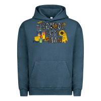 Pigment Midnight Navy school cust dian Urban Hoodie - CowhideDigitalArt