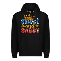 Black usa sweet and sassy Premium Hoodie - HRA Design Shop