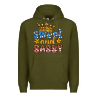 Army Green usa sweet and sassy Premium Hoodie - HRA Design Shop