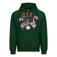 Forest Green usa america gnome Urban Hoodie - CowhideDigitalArt