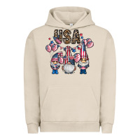 Pigment French Oak usa america gnome Urban Hoodie - CowhideDigitalArt