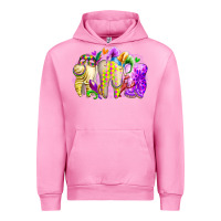 Fuchsia Pink mardi gras tooth Urban Hoodie - RacoonDesign
