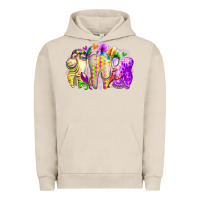 Pigment French Oak mardi gras tooth Urban Hoodie - RacoonDesign