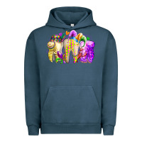 Pigment Midnight Navy mardi gras tooth Urban Hoodie - RacoonDesign