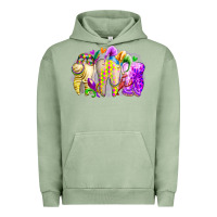 Pigment Oil Green mardi gras tooth Urban Hoodie - RacoonDesign