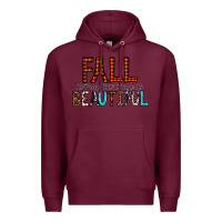 Burgundy Fall Is Proof That Change Is Beautiful Premium Hoodie - CowhideDigitalArt