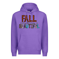 Purple Fall Is Proof That Change Is Beautiful Premium Hoodie - CowhideDigitalArt