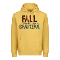 Antique Gold Fall Is Proof That Change Is Beautiful Premium Hoodie - CowhideDigitalArt