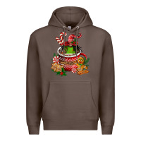 Coffee christmas coffee afro gnome Premium Hoodie - FaDigitalArtStudio