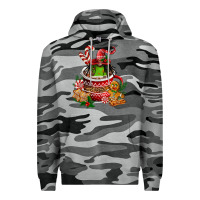 Slate Camo christmas coffee afro gnome Premium Hoodie - FaDigitalArtStudio