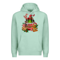 Seafoam christmas coffee afro gnome Premium Hoodie - FaDigitalArtStudio