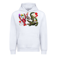 White mardi gras Urban Hoodie - RacoonDesign