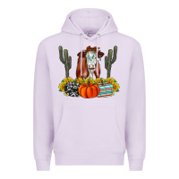 Lilac Fall Cow Premium Hoodie - CowhideDigitalArt