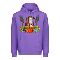 Purple Fall Cow Premium Hoodie - CowhideDigitalArt
