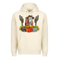 Sandshell Fall Cow Premium Hoodie - CowhideDigitalArt