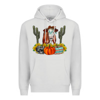 Dove Grey Fall Cow Premium Hoodie - CowhideDigitalArt