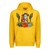 Lemon Fall Cow Premium Hoodie - CowhideDigitalArt