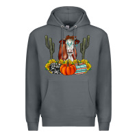Rock Fall Cow Premium Hoodie - CowhideDigitalArt