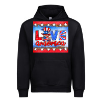 Black love america gnome Urban Hoodie - HRA Design Shop