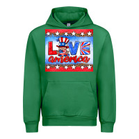 Emerald love america gnome Urban Hoodie - HRA Design Shop