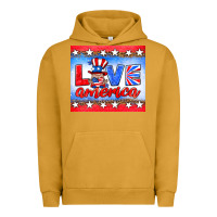 Pigment Peanut Butter love america gnome Urban Hoodie - HRA Design Shop