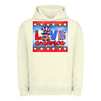 Pigment Pistachio love america gnome Urban Hoodie - HRA Design Shop