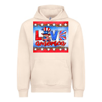 Sandshell love america gnome Urban Hoodie - HRA Design Shop