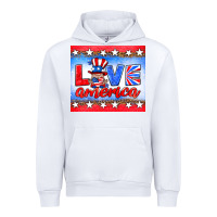White love america gnome Urban Hoodie - HRA Design Shop