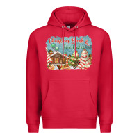 Cardinal christmas break and tree cakes Premium Hoodie - FaDigitalArtStudio
