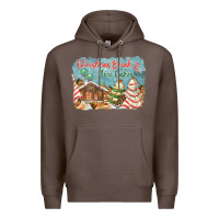Coffee christmas break and tree cakes Premium Hoodie - FaDigitalArtStudio