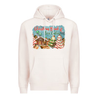 Pale Pink christmas break and tree cakes Premium Hoodie - FaDigitalArtStudio