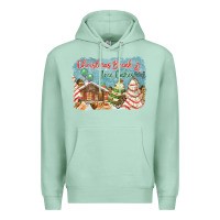 Seafoam christmas break and tree cakes Premium Hoodie - FaDigitalArtStudio