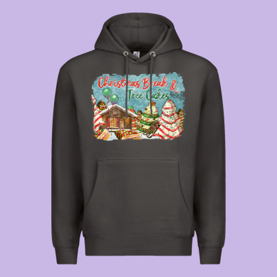 Christmas Break And Tree Cakes Premium Hoodie Designed By Fadigitalartstudio