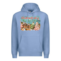 Colony Blue christmas break and tree cakes Premium Hoodie - FaDigitalArtStudio